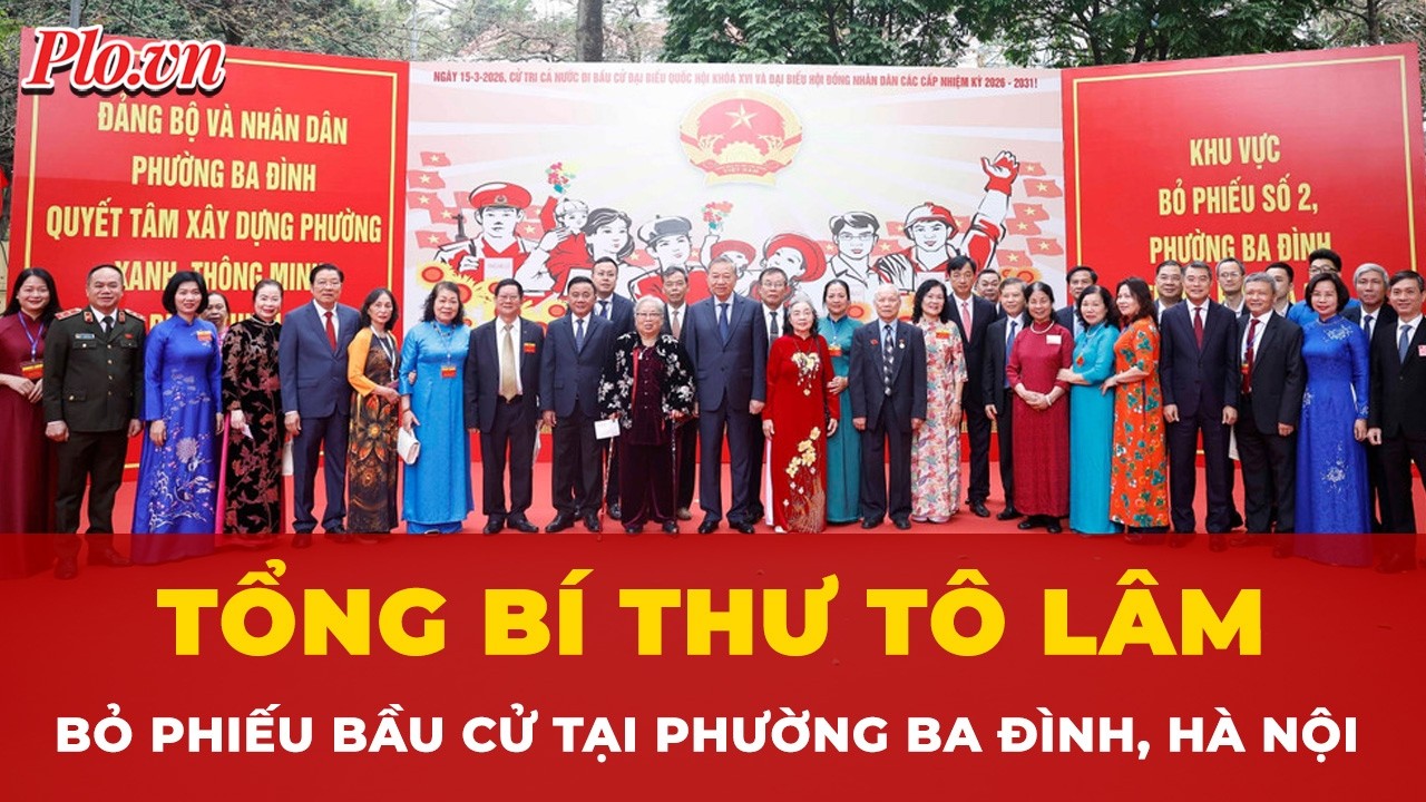 Tổng Bí thư Tô Lâm bỏ phiếu bầu cử tại phường Ba Đình, Hà Nội | Tin nhanh