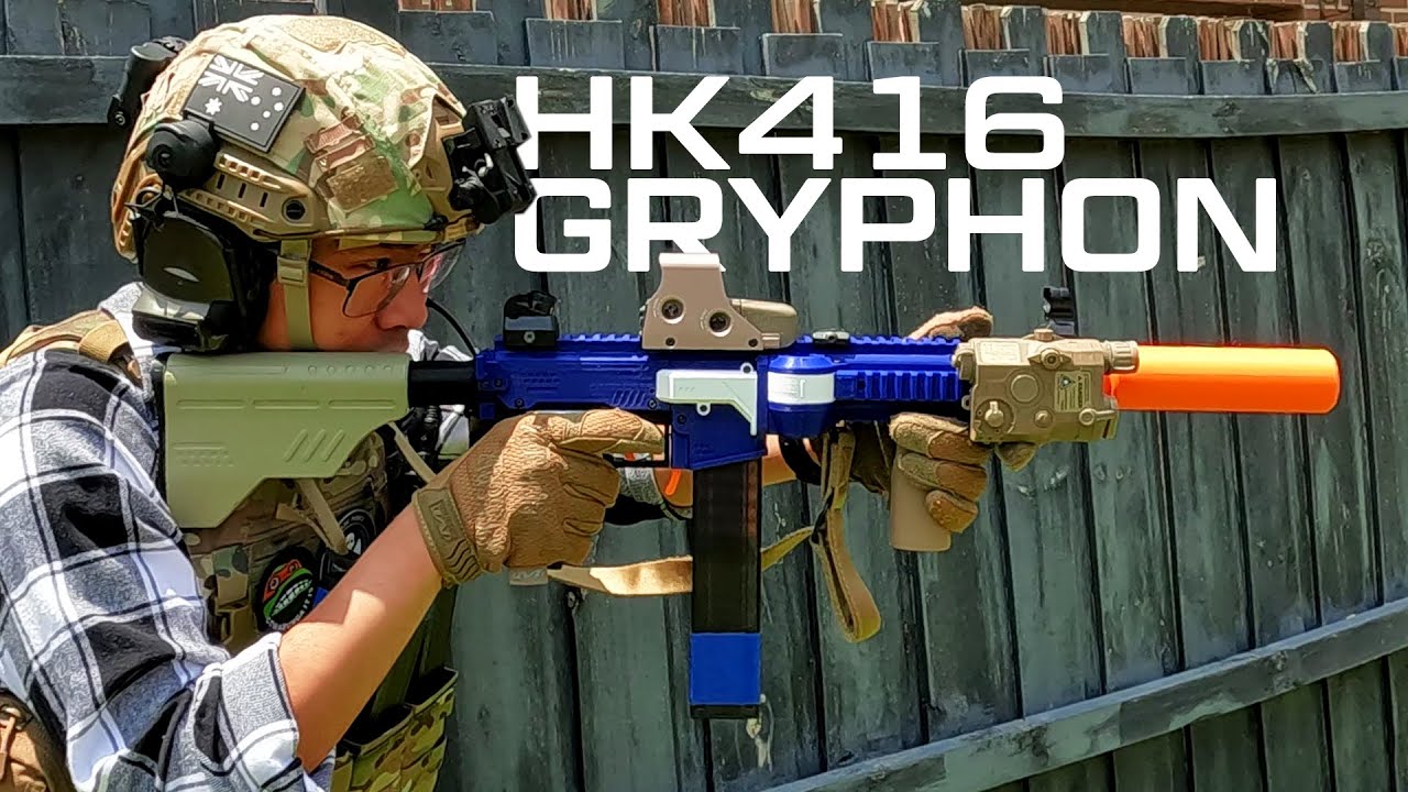 The HK416 Gryphon - Custom Flywheel Blaster Overview