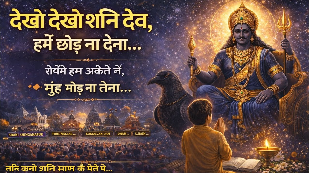 देखो देखो शनि देव हमें छोड़ ना देना | Shani Dev Karunamayi Bhajan | शनि सिंगणापुर भजन