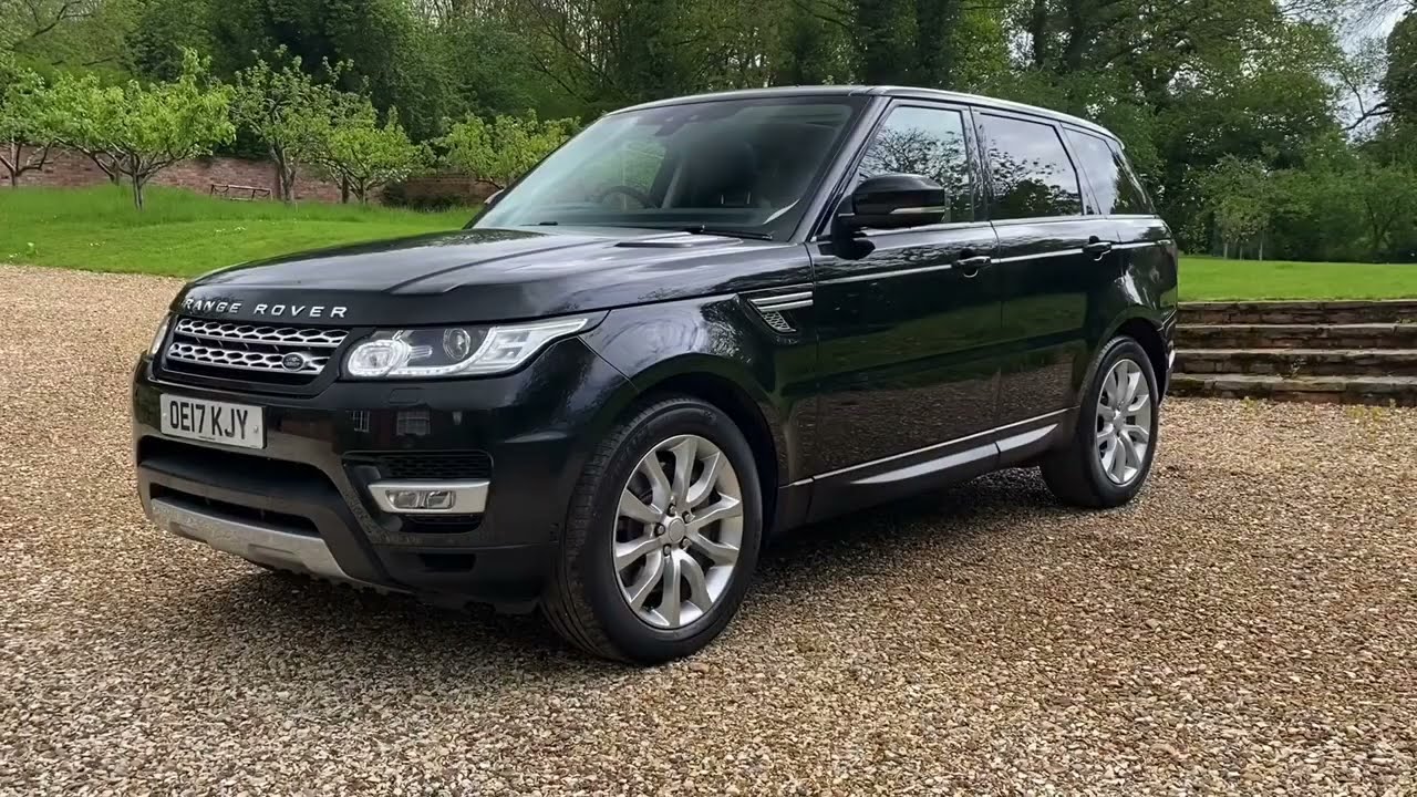 2017 Land Rover Range Rover Sport HSE 3.0 SDV6. 67,900 miles. Santorini Black at GB Performance Cars