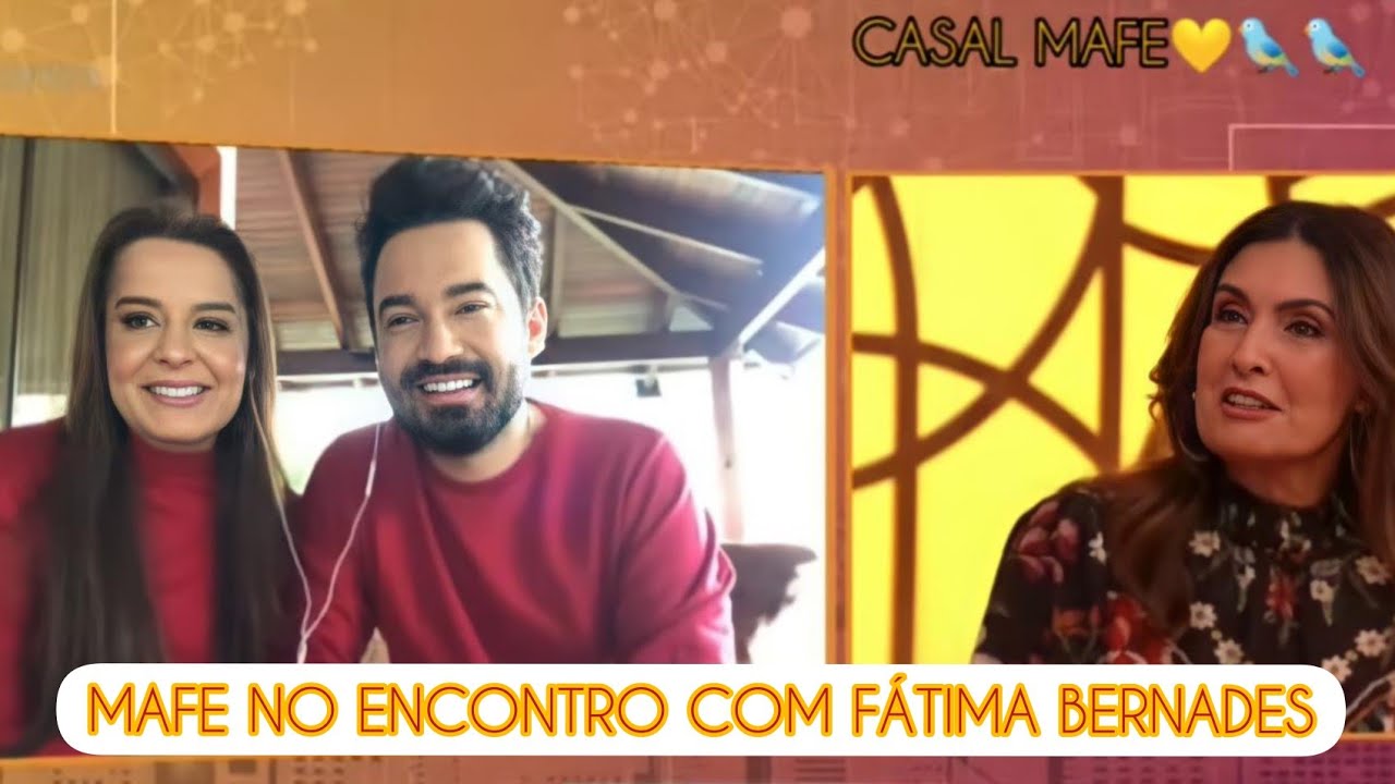 MAIARA E FERNANDO NO ENCONTRO COM FÁTIMA BERNADES PART.1 #maiara #mafe #fernando #casalmafe