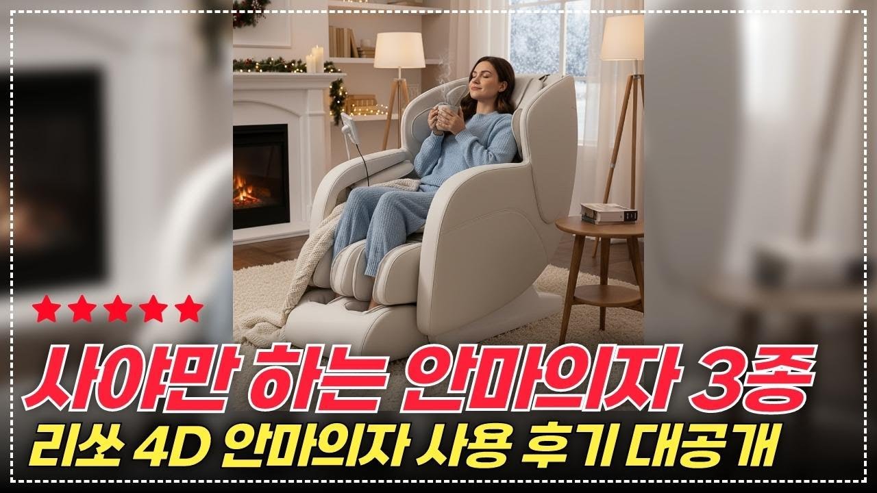 안마의자 명가 리쏘! 4D의 진수를 보여주는 베스트 3종 비교 리뷰