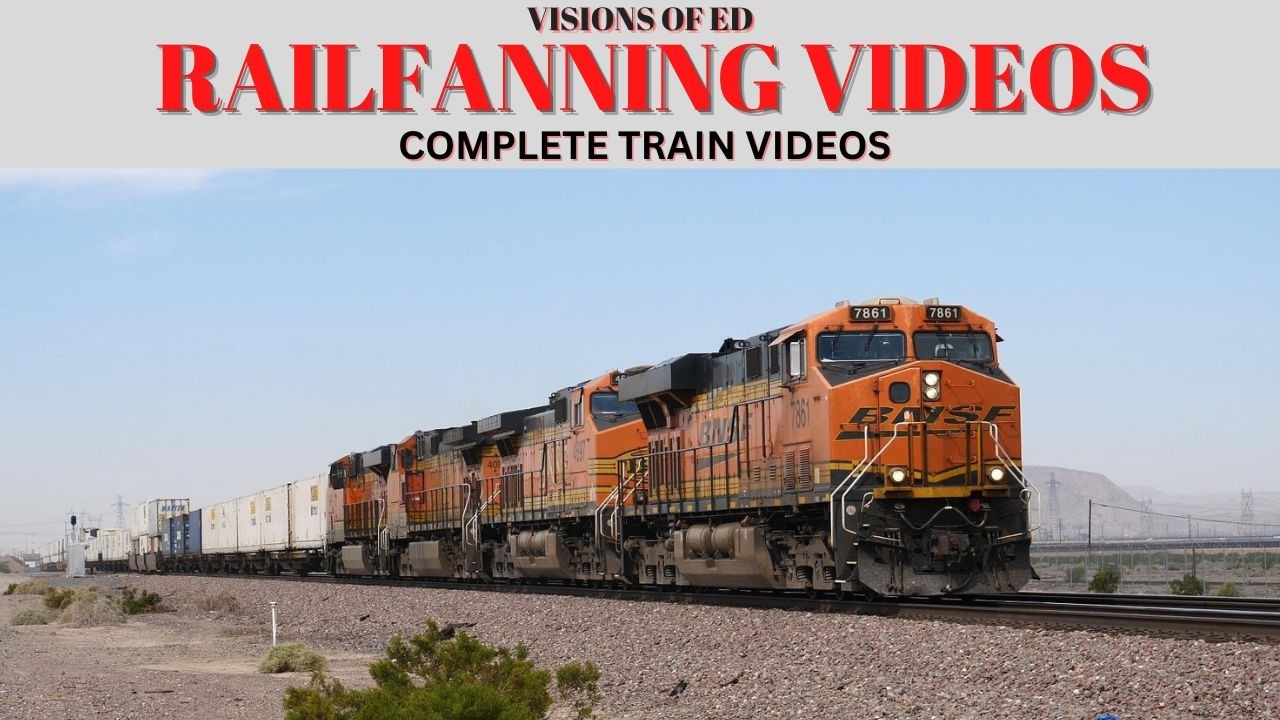 Manifest Trains Meet Q TRAINS BNSF High Desert Action