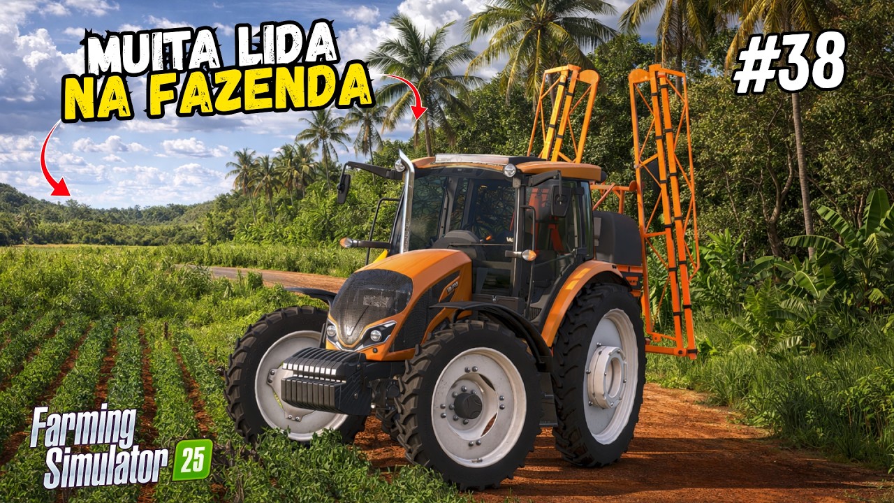 FIZEMOS APLICAÇÃO DE HERBIDIDA NO FEIJÃO PRETO - FAZENDA PITANGUEIRA - FARMING SIMULATOR 25 - EP 38