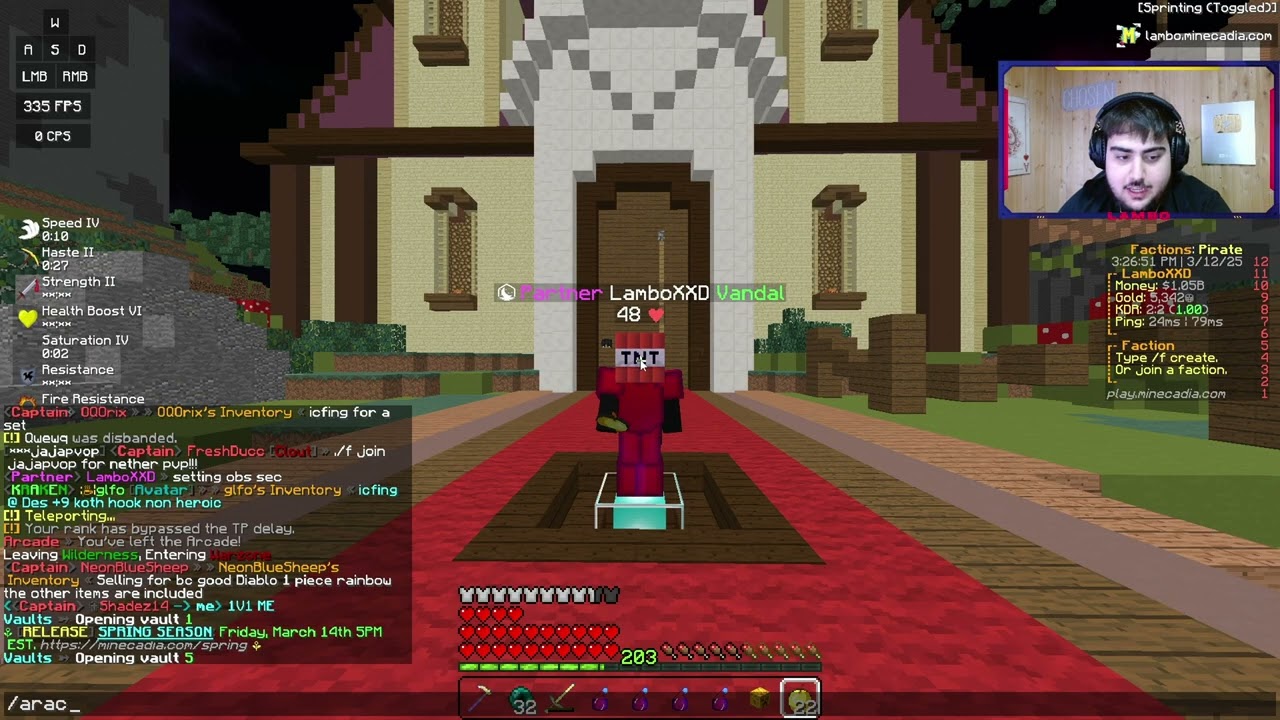 I GOT a GOLDEN KNIFE on Minecadia FACTIONS!