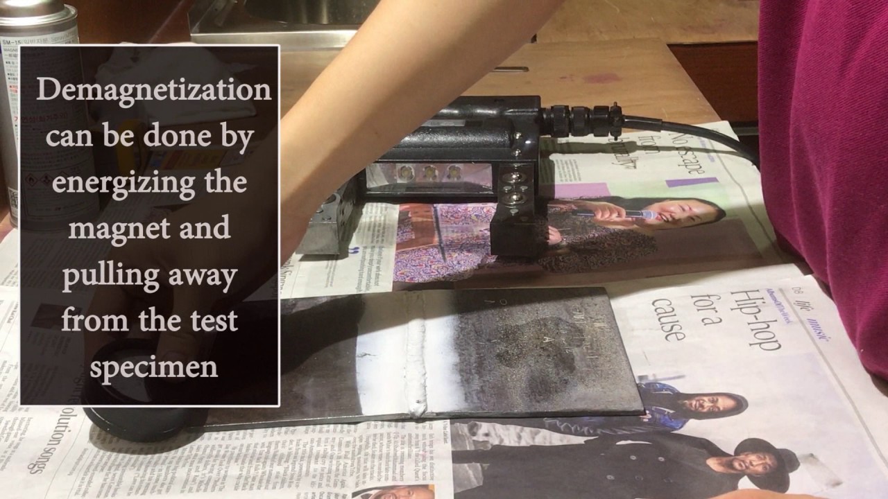 Magnetic Particle Testing: Demagnetisation Process
