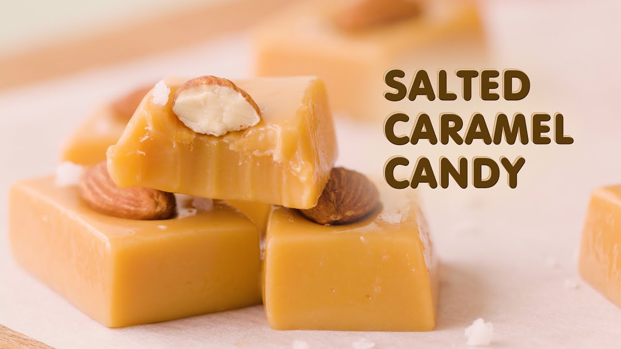 [4K] Fool proof SALTED CARAMEL CANDY - Cách làm KẸO CARAMEL MẶN bất bại ;)