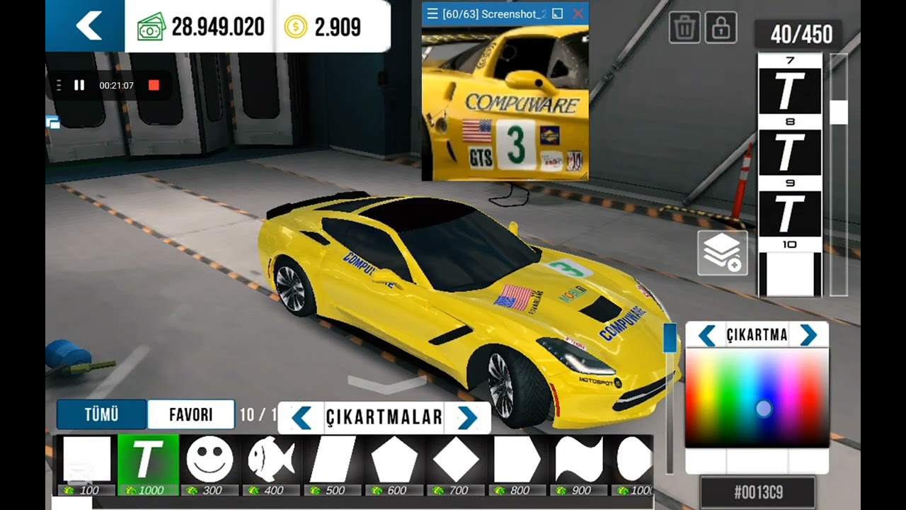C7 ye fena çizim #cpm #automobile #keşfet #keşfetbeniöneçıkar #racing #carparkingmultiplayer 