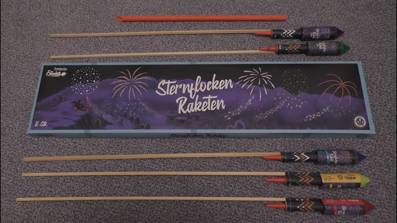 Funke Sternflocken Raketen | super Standzeit | toller Effekt | Silvester | Feuerwerk