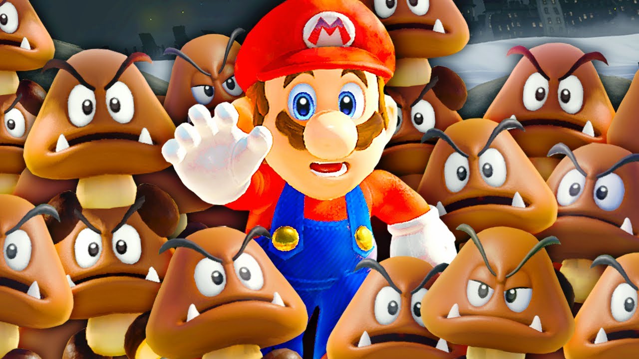 Mario Odyssey, aber es spawnen UNENDLICH Gumbas!