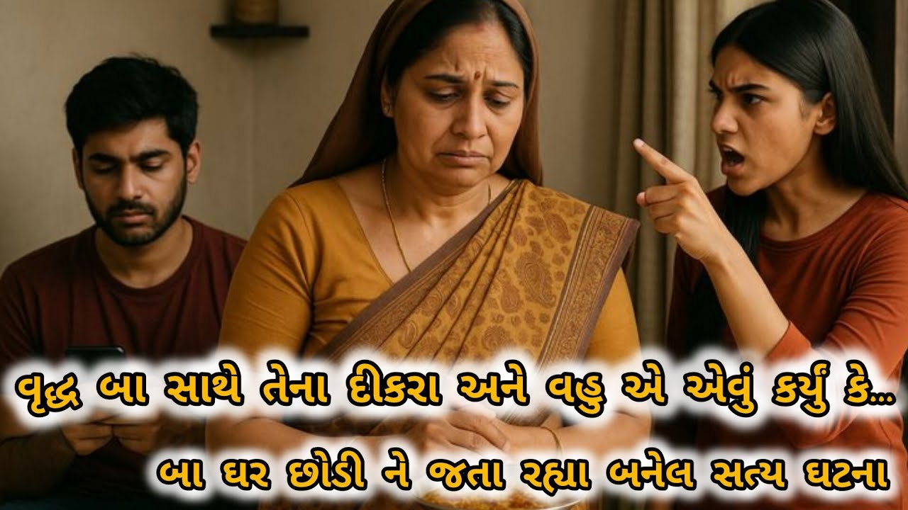 વૃદ્ધ બા સાથે તેના દીકરા એ એવું કર્યું કે... બનેલ સત્ય ઘટના‌ Dikro || Maa || #emotionalstory #mma 