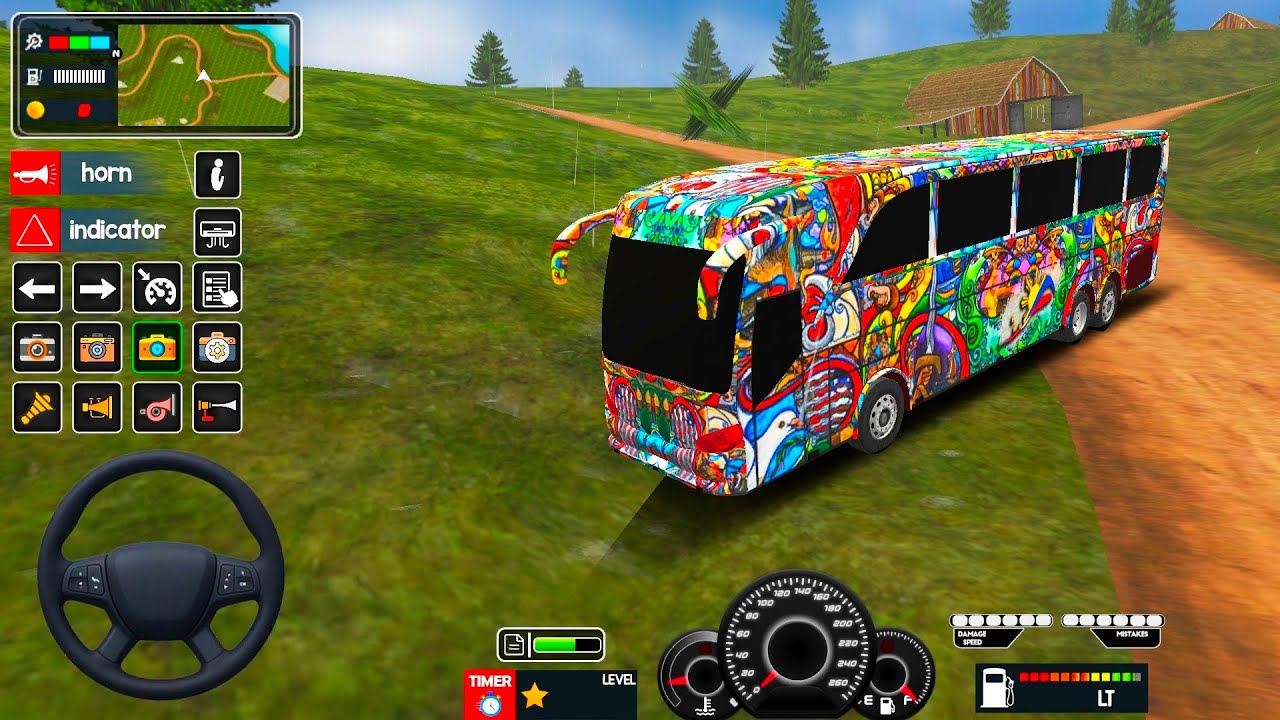 Coach Bus Simulator India Off-road Driving Bus Game | New Update 2026 Full Gaming Video Part #266🔥🥰