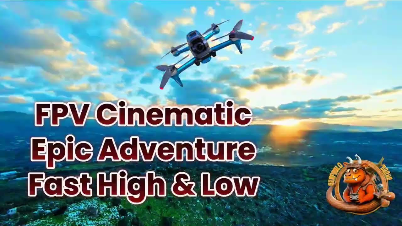 DJI FPV Cinematic Pushing Limits - Fast, High Ridge & Low Road - Epic 4K