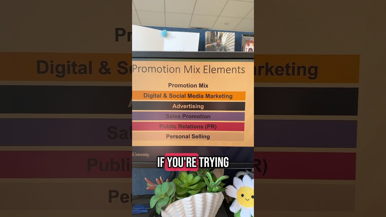 The promotional mix #marketing #marketingacademics #marketingprofessor #marketingstudents