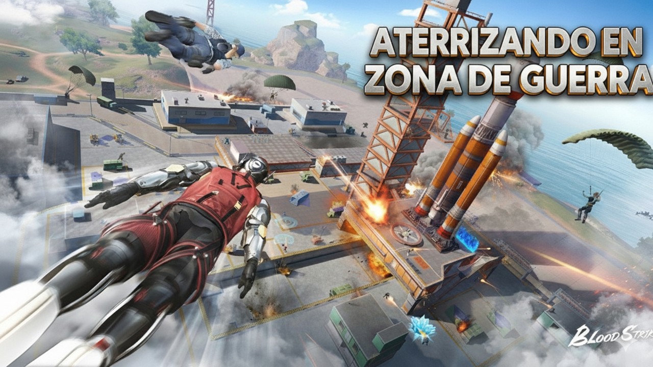 💥ATERRIZANDO EN ZONA DE GUERRA👌💥 #bloodstrike #bloodstrikemobile #gaming