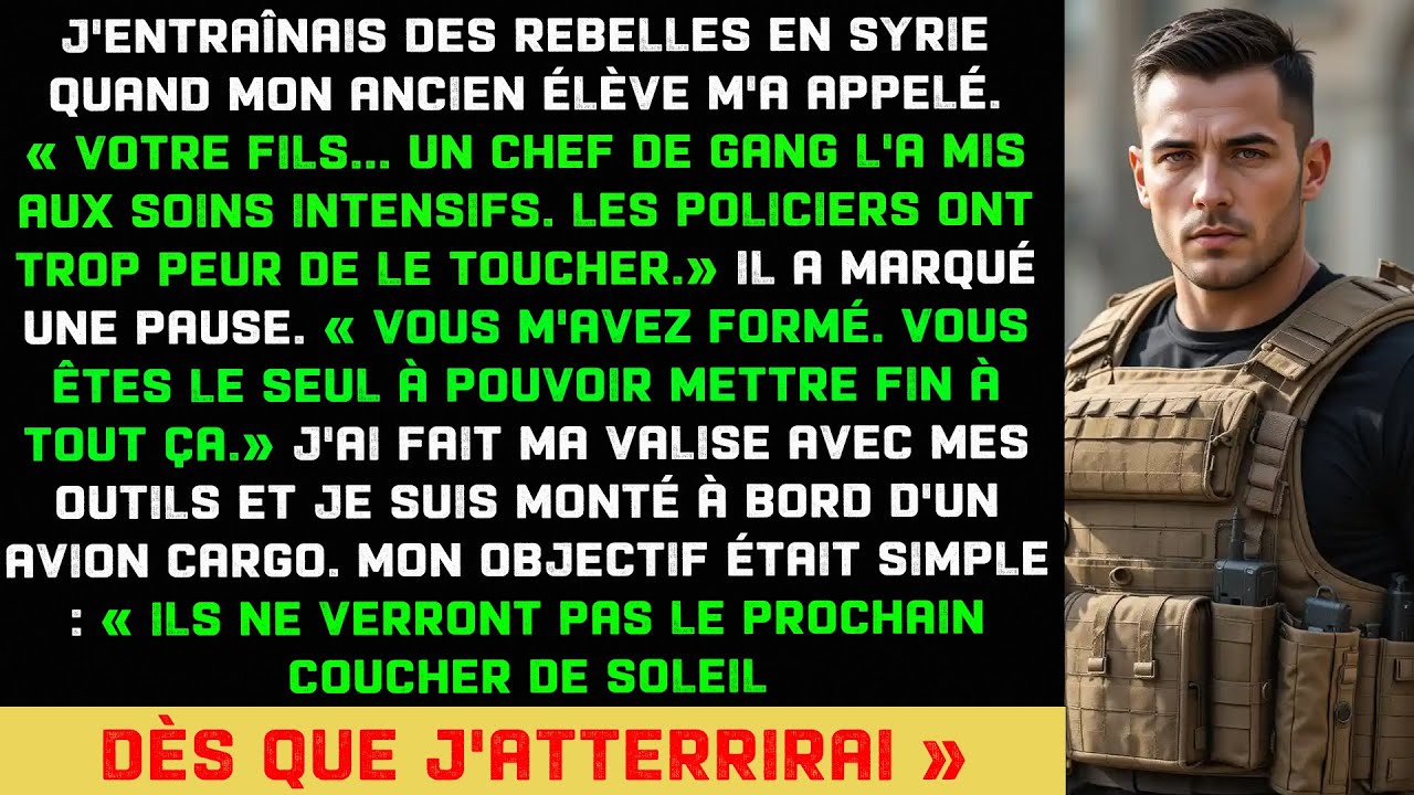 Un chef de gang a hospitalisé mon fils ; Mon ancien élève m'a appelé pour rentrer et les achever