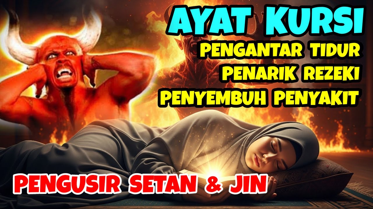 ayat kursi merdu pengantar tidur, ayat kursi pengusir setan dan jin, murottal alquran merdu