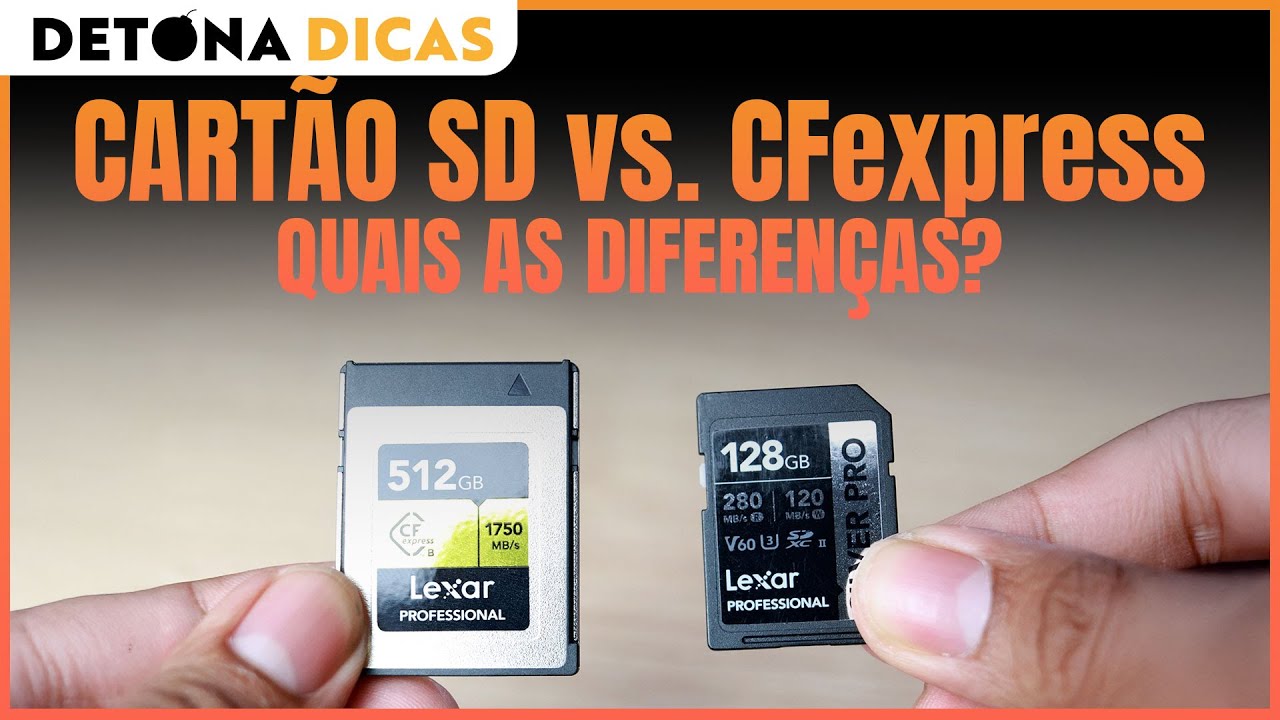 CARTÃO DE MEMÓRIA SD vs CFEXPRESS - QUAIS AS DIFERENÇAS? #versus