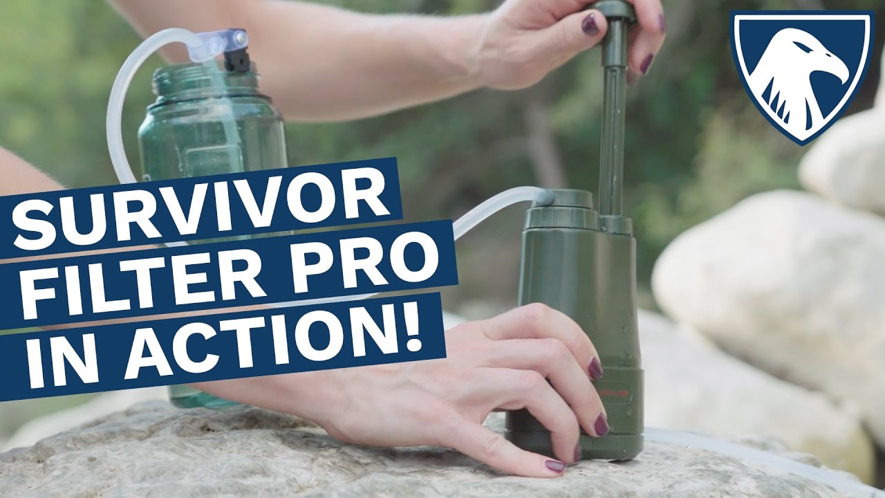 SURVIVOR FILTER PRO&trade; Portable Water Filter Pump