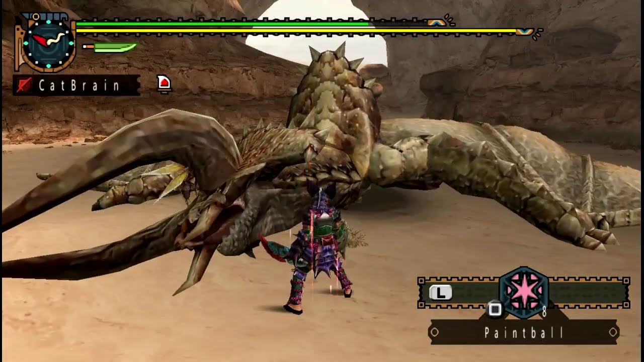 [MHFU] Diablos vs Sword and Shield (5★ Village) (Key Quest)