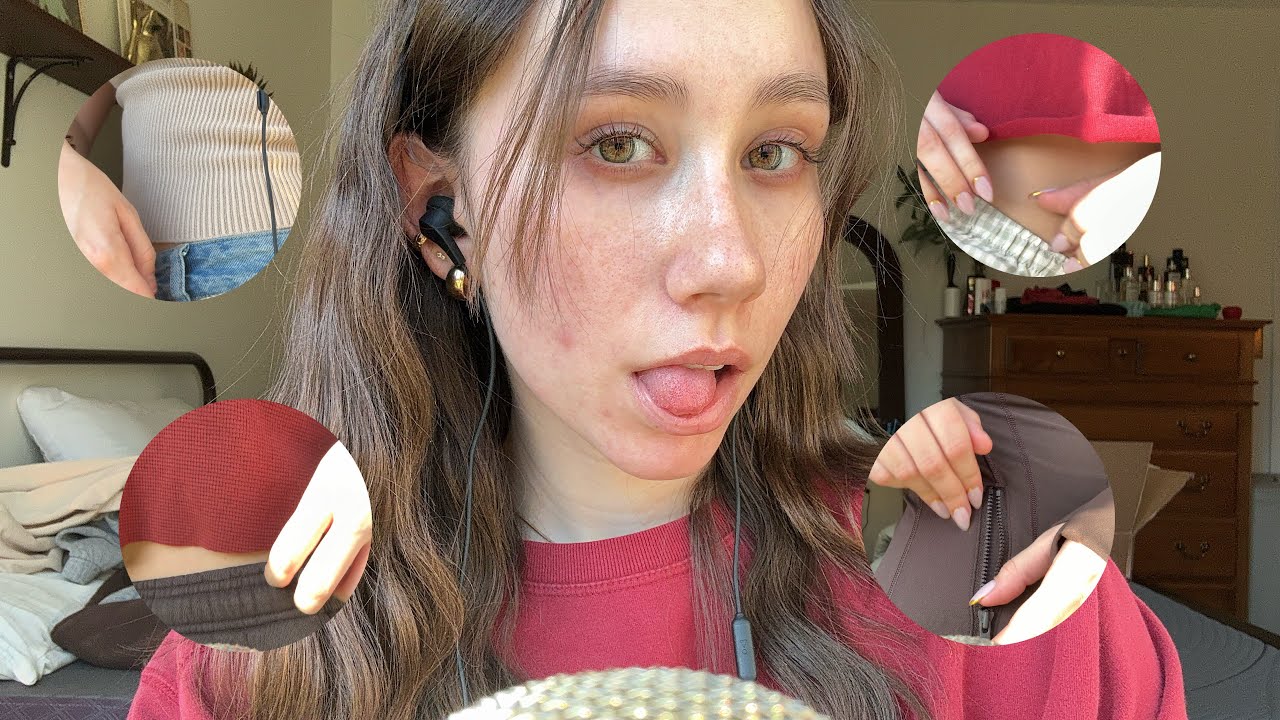 ASMR | Fabric Scratching with Layered Mouth Sounds