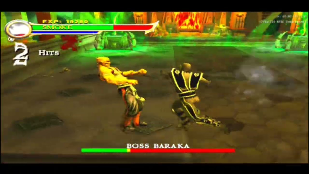 Ultimate Mortal Kombat Shaolin Monks (UMKSM V.2) Super Smoke - New Moves - Boss Baraka !!