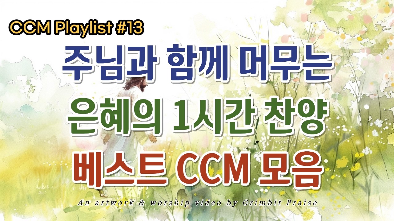 [CCM Playlist #13] 1시간 주님과 함께 머무는 은혜 베스트 찬양모음 | 주님의 은혜와 사랑이 넘치는 베스트 CCM 모음 (그림빛찬양)