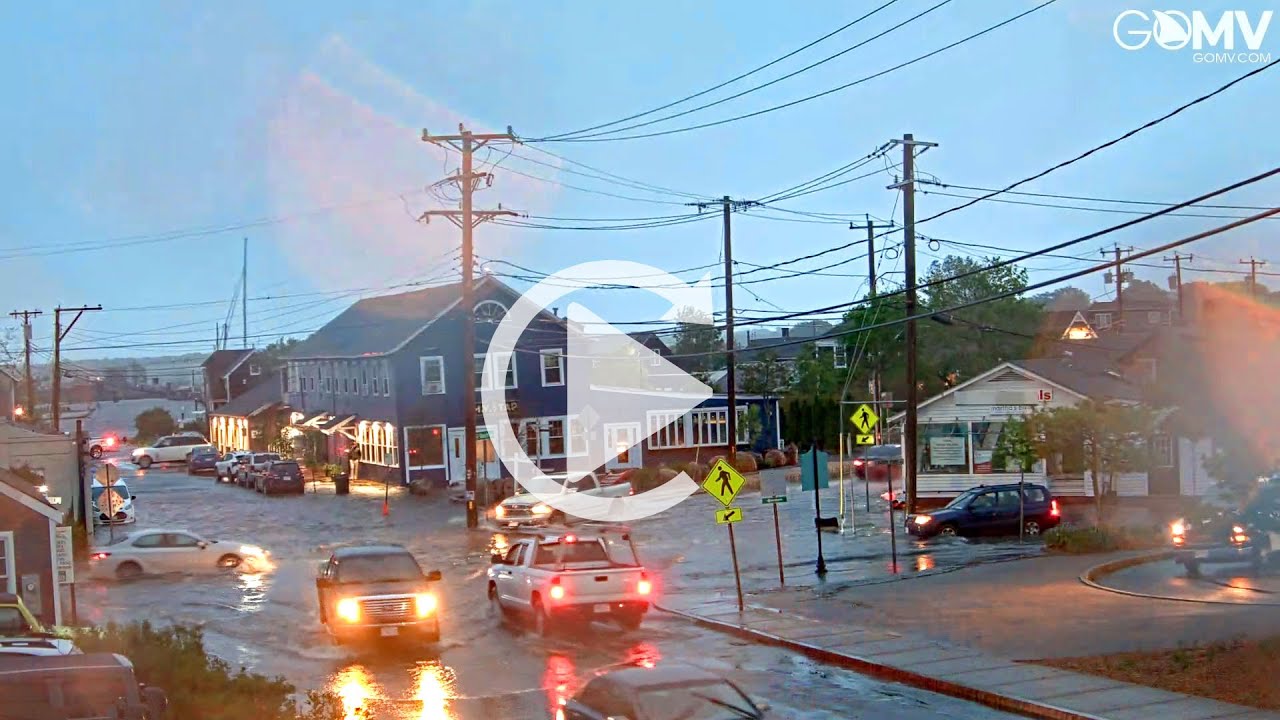 ▶️Replay Vineyard Haven 5 Corners May 22, 2025 Rare May Nor'Easter Flood