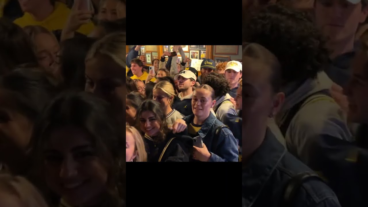 Watch the celebration in the The Brown Jug as Michigan wins title