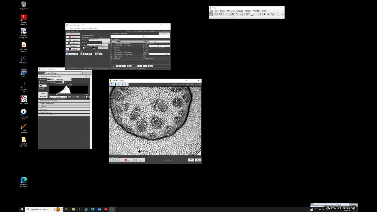 Micro-Managing your microscope - a live demo of controlling an epifluorescence microscope