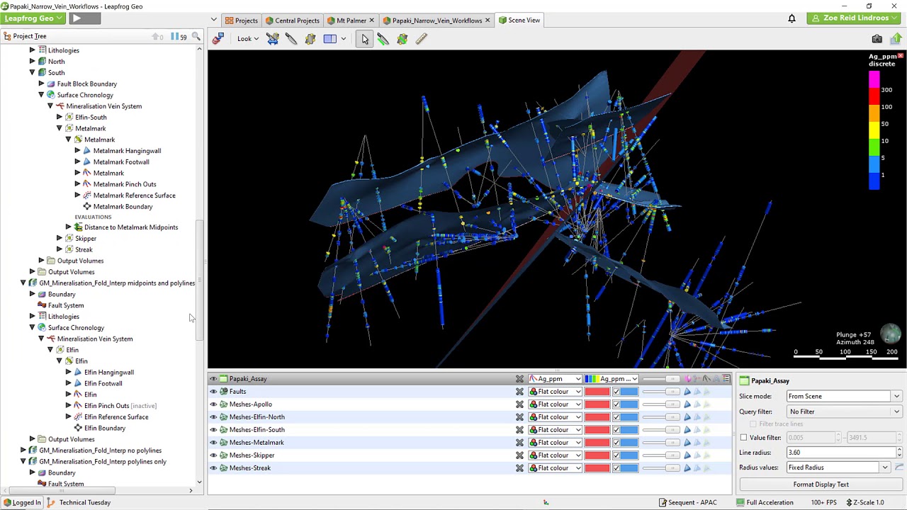 Using Leapfrog Geo in your Narrow Vein Modelling
