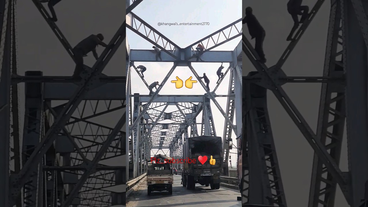 SALUTE the men working on busiest bridge 🫡🙏 #ytshort  #pleasesubscribe