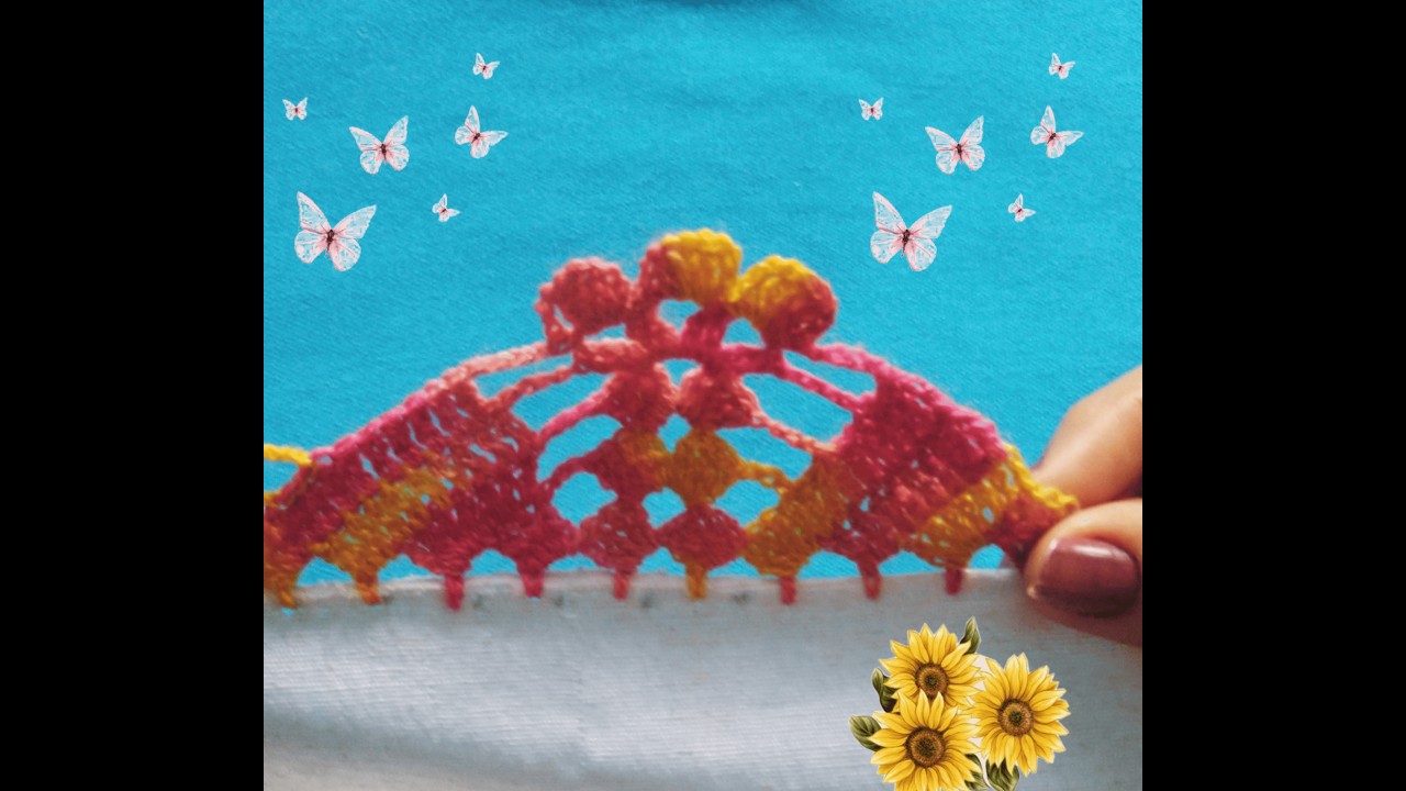 Puntilla bonita y fácil, para servilletas num 903.#fypシ゚ #arte #crochet #parati #tutorial #tejidos