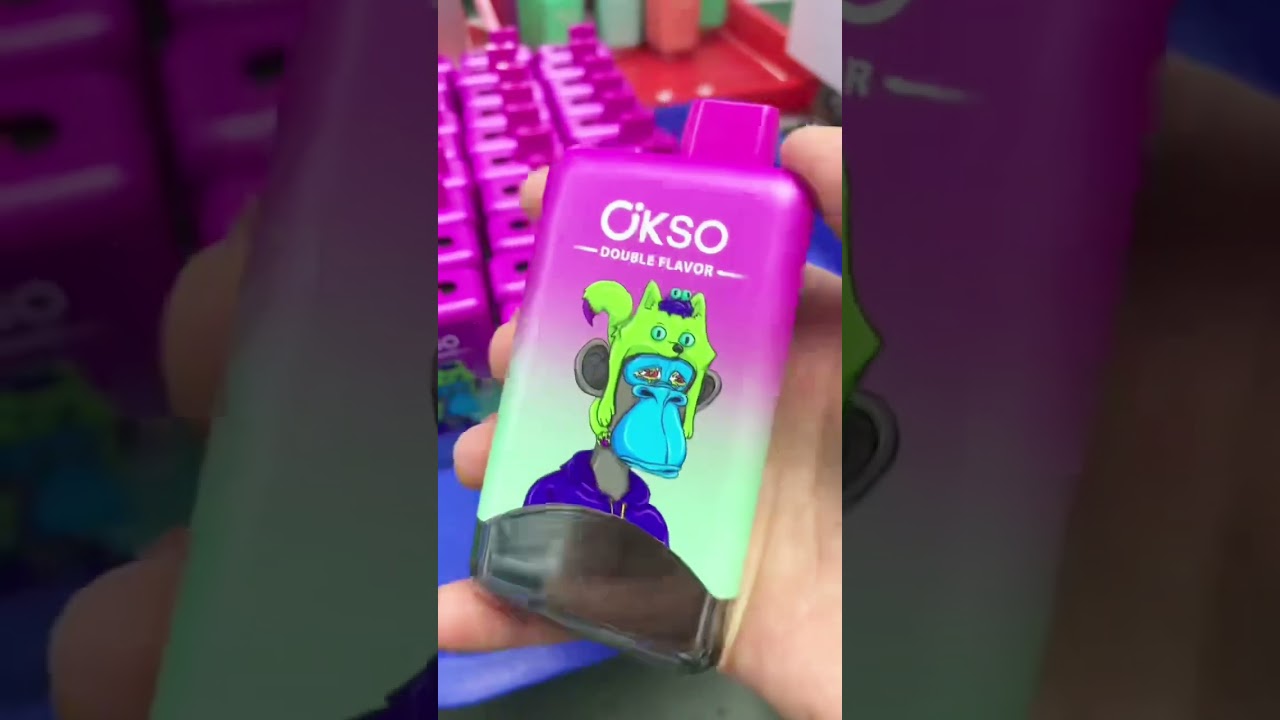 OKSO 60k puffs dual flavors vape 60000 puff 10 flavors in stocks #vapedisposable #puffs #digita