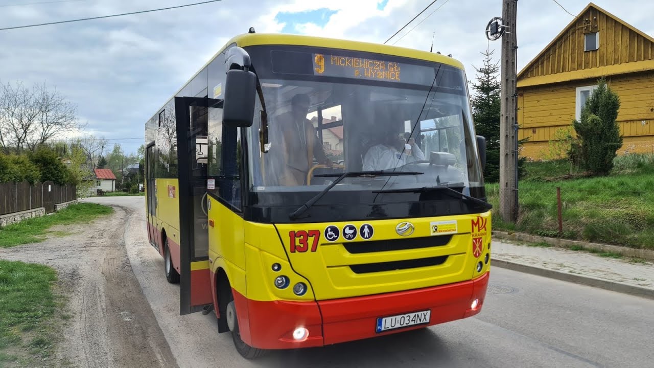 MPK Kraśnik linia 9 Podlesie - Mickiewicza Główny przez Wyżnice.