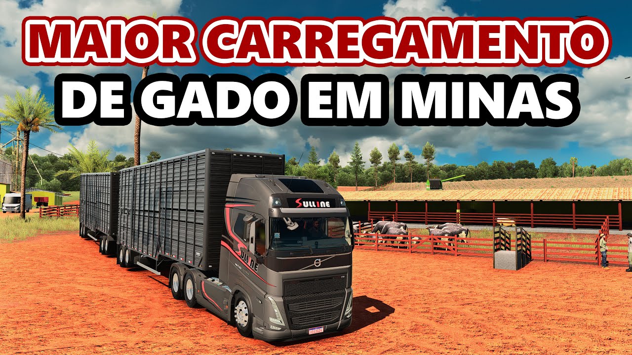 VOLVO Fh + BOIADEIRA 30 Metros | Mapa Minas Gerais Ao vivo ets2!