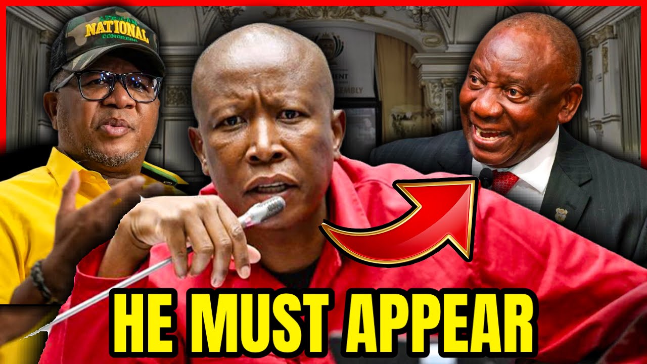 RAMAPHOSA & MBALULA Must Come Here At Ad Hoc Committee To Answer Our Questions Says Julius Malema