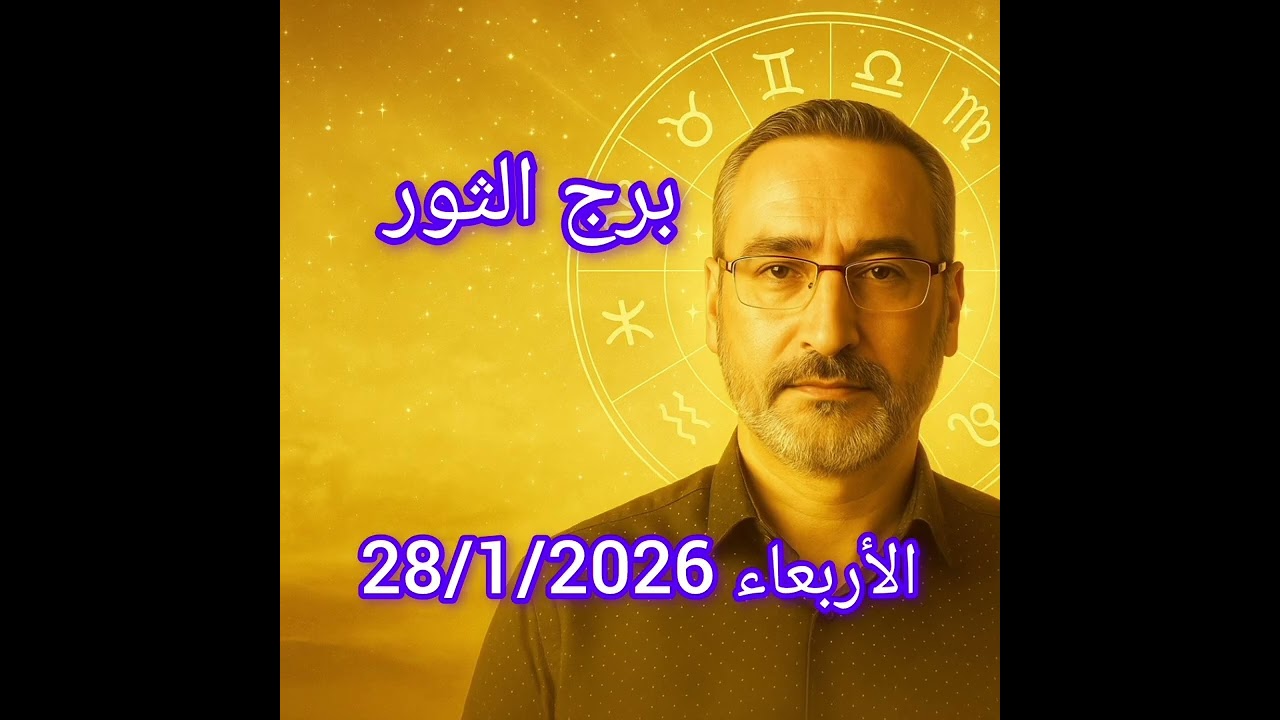 برج الثور اليوم الأربعاء 28/1/2026 | توقعات فلكية دقيقة: الحب والعمل والمال تحت تأثير الزهرة وزحل