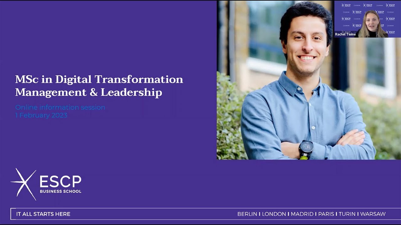 [Webinar] Student Insights - MSc in Digital Transformation Management & Leadership