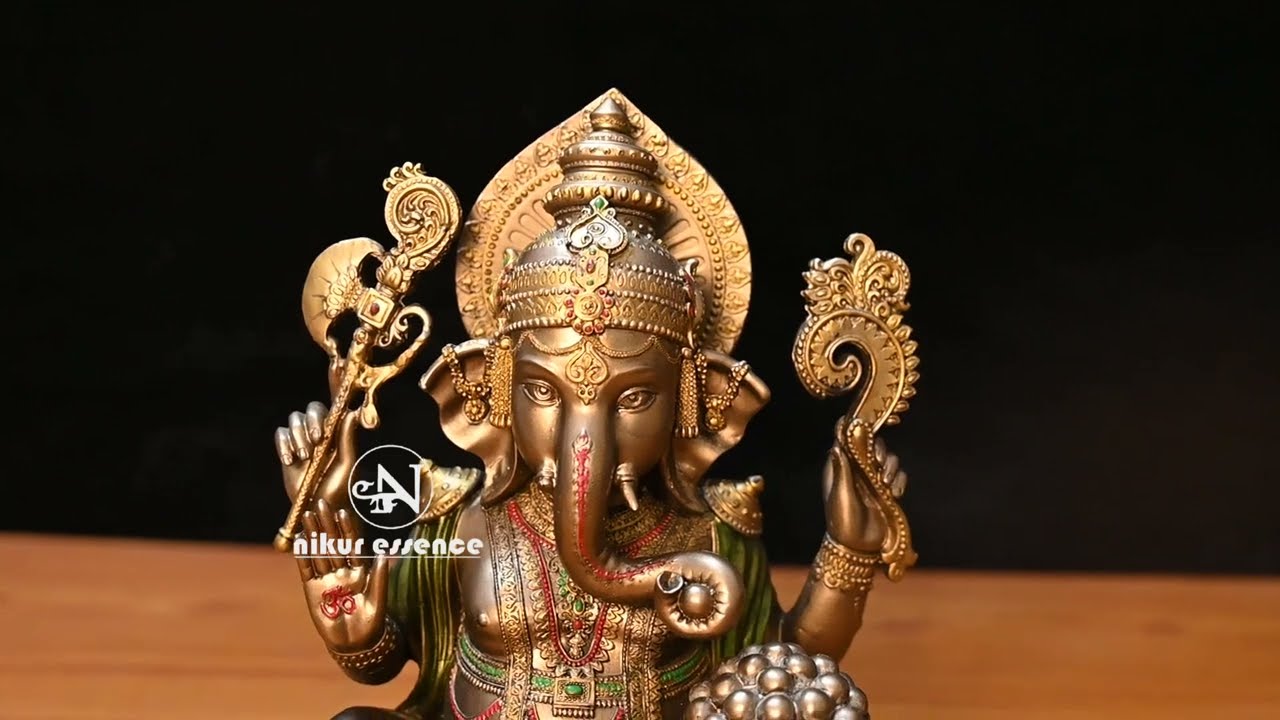 Bonded Bronze Ganesha Statue | Wholsale | 44 cm Bronze Ganesh Statue large | idol for temple decor