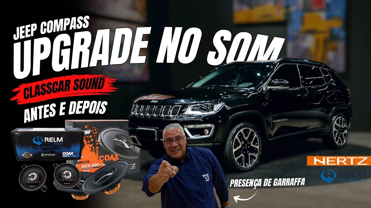 JEEP COMPASS / UPGRADE NO SOM COM KIT HERTZ