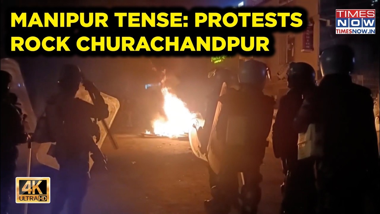 Manipur: Shocking Scenes| Churachandpur Erupts In Protests| Tensions Skyrocket? Watch | 4K | Raw
