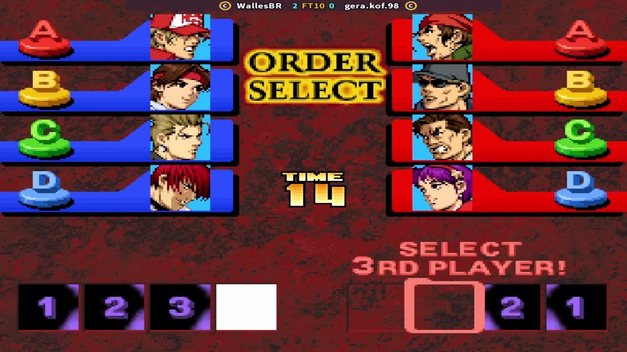 KOF'99 - WallesBR vs gera.kof.98. #snk #gaming #games #kof99 #arcade  || Play date 19 June 24
