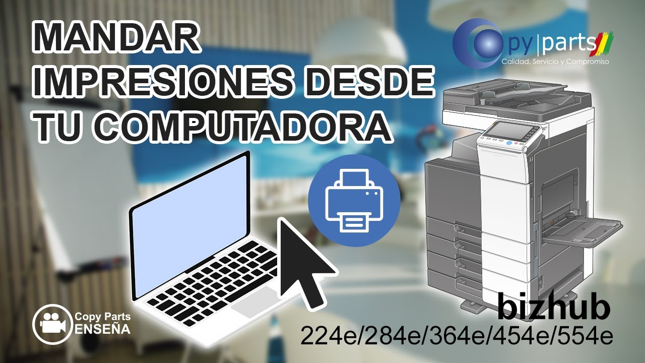 Como Instalar Una Fotocopiadora como Impresora Configuración paso a paso para bizhub 224, 454, c654