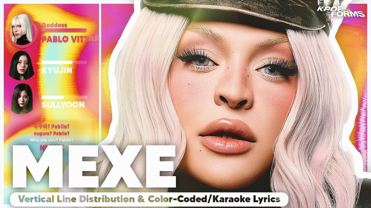 MEXE - Pabllo Vittar, NMIXX (Vertical Line Distribution + Color Coded Karaoke Lyrics)