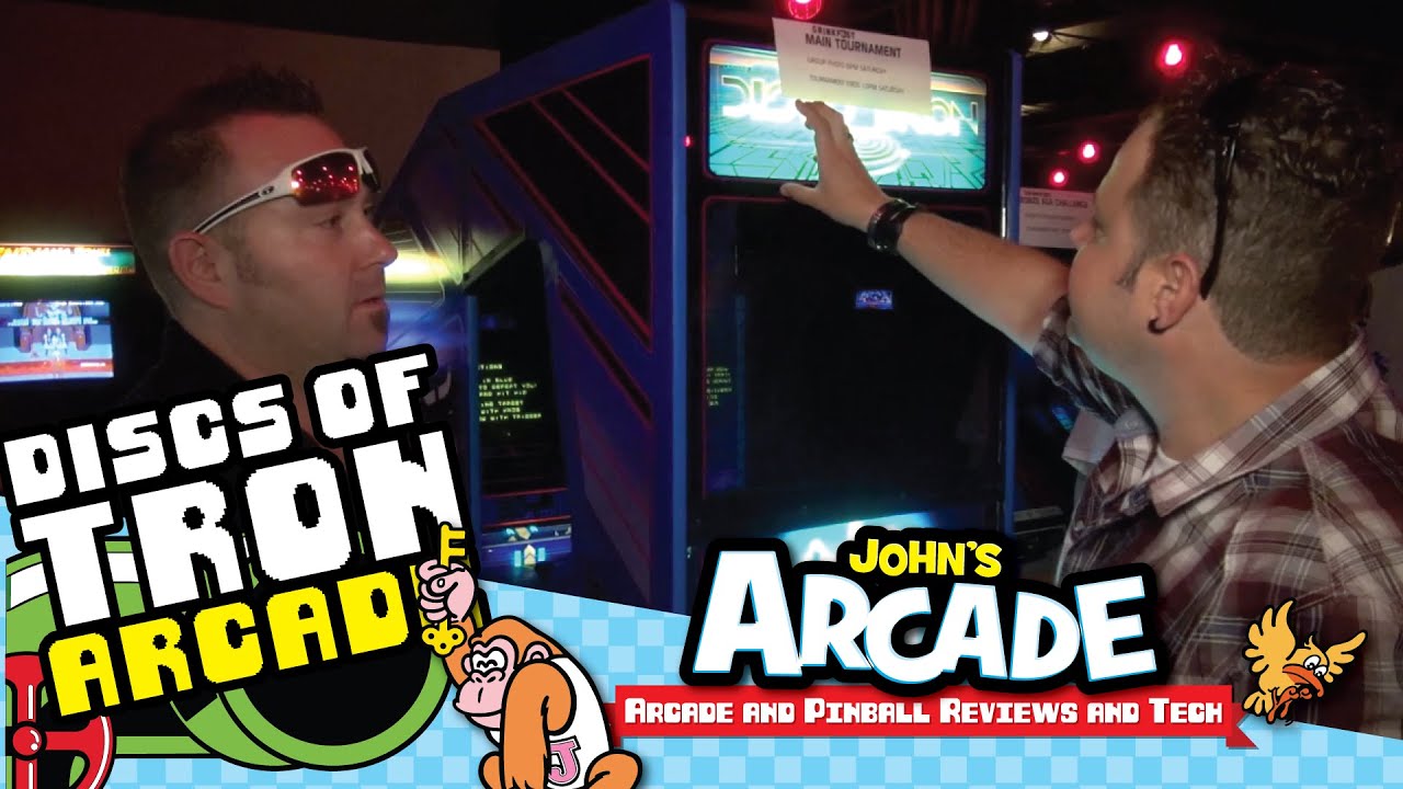 Environmental Discs of Tron (EDOT) Arcade Game Review Gameplay - 1983 Bally / Midway