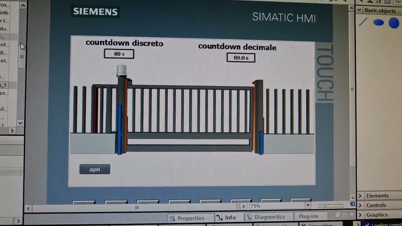 Corsi di PLC Padova, cancello a scorrimento con PLC Siemens S7-1200 allievo Stefano Frezzotti