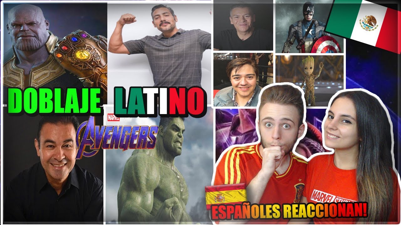 🇪🇸ESPAÑOLES REACCIONAN al DOBLAJE LATINO de AVENGERS!🇲🇽 | TODAS LAS VOCES!