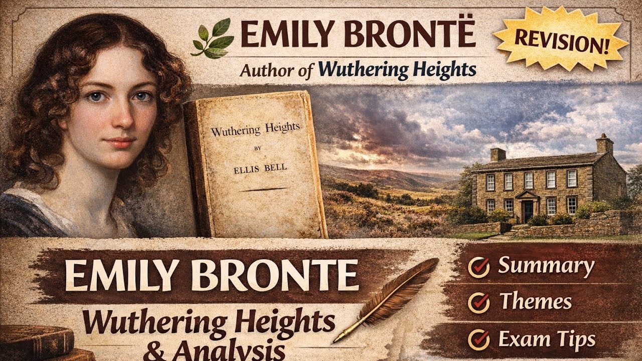 Emily Bronte Introduction in 5 Minutes | Her Major Works and other Important Points 📚📖
