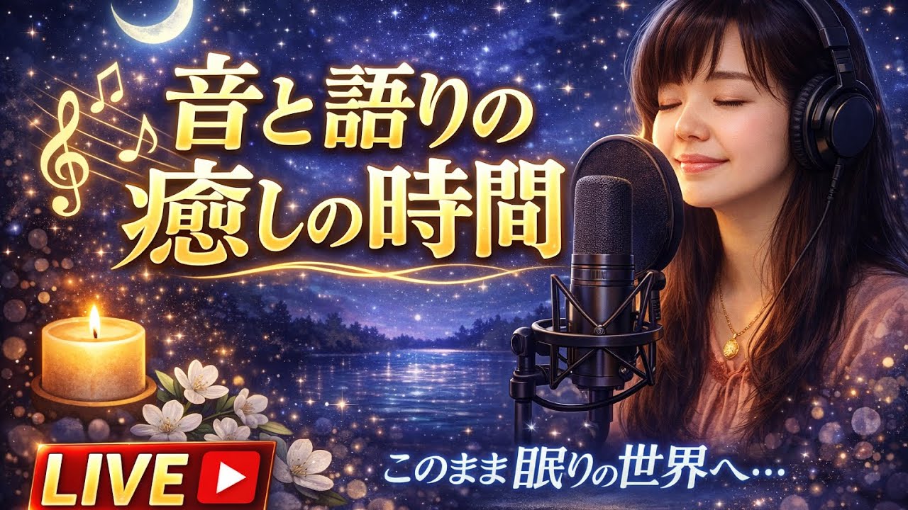 音と語りの癒し時間から音のみのお届け🎵優しいメロディーで1日の疲れを癒してくださいね♪
